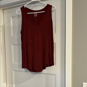Maurices Red Relaxed Tank Top